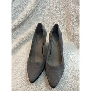 Eileen Fisher Grey Suede Wedge Heels ‎ Women's Shoes